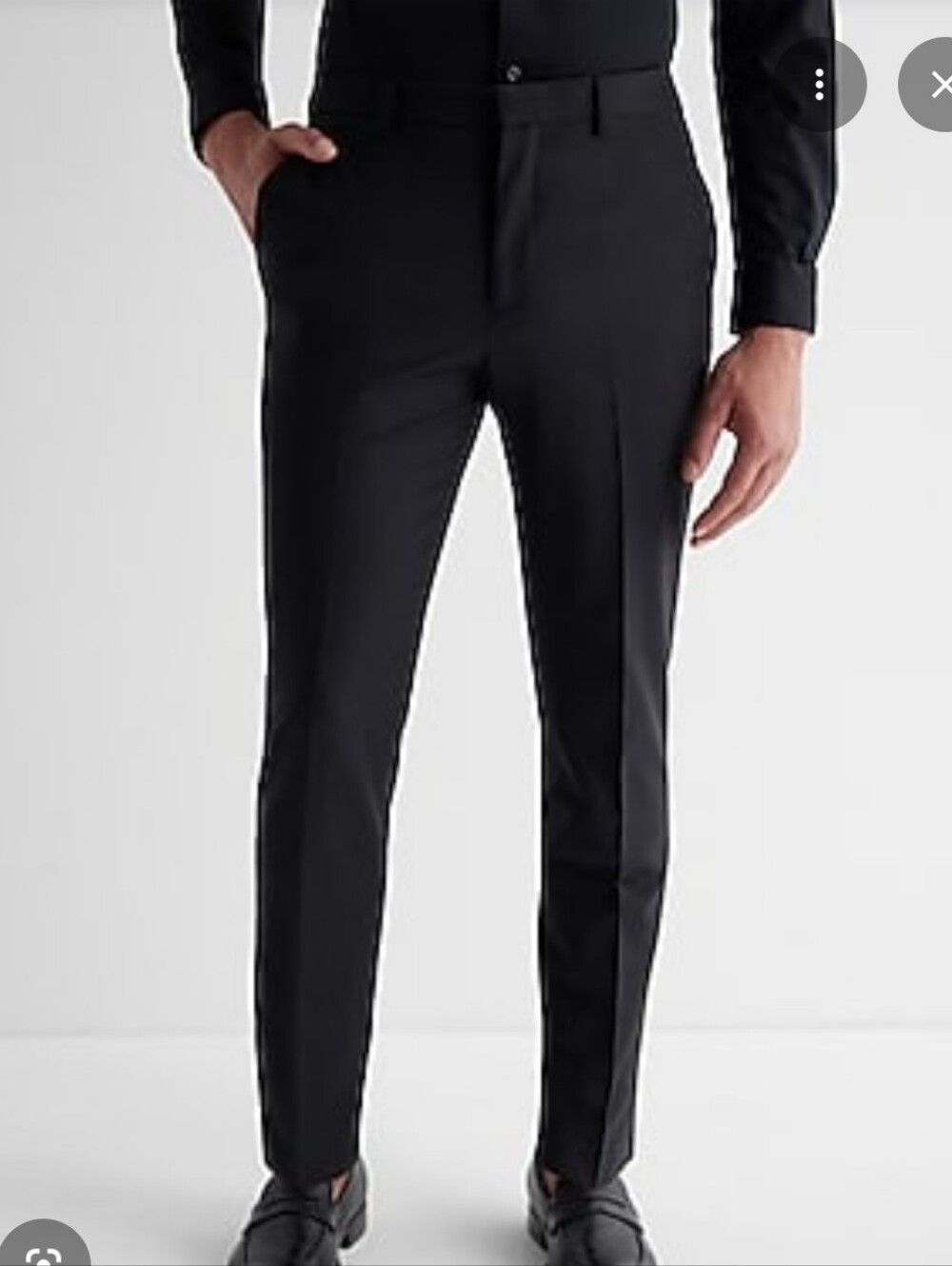 Express Black Slim Fit Easy Care Pants